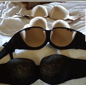 Four 38DD Soma Bras